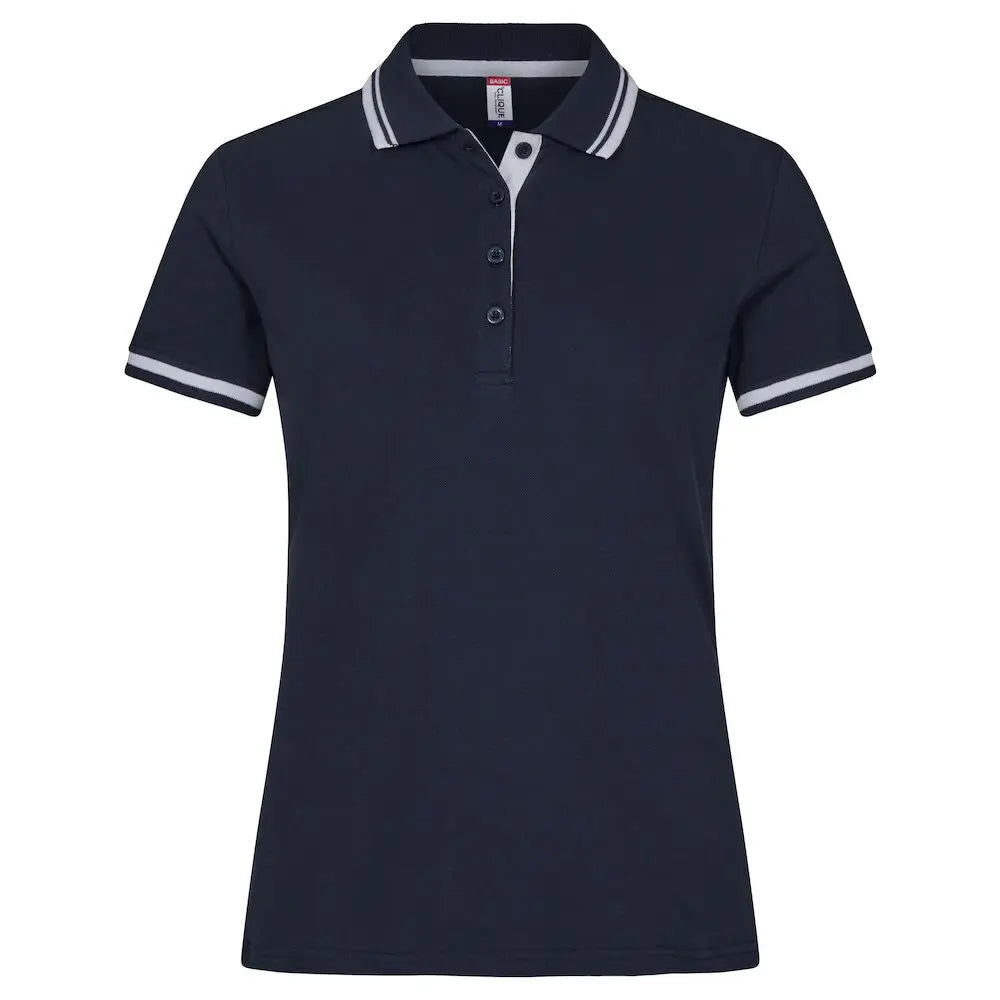 Clique Astoria Naisten Pikee - Sininen (Dark Blue) / XS - Yritystekstiilit
