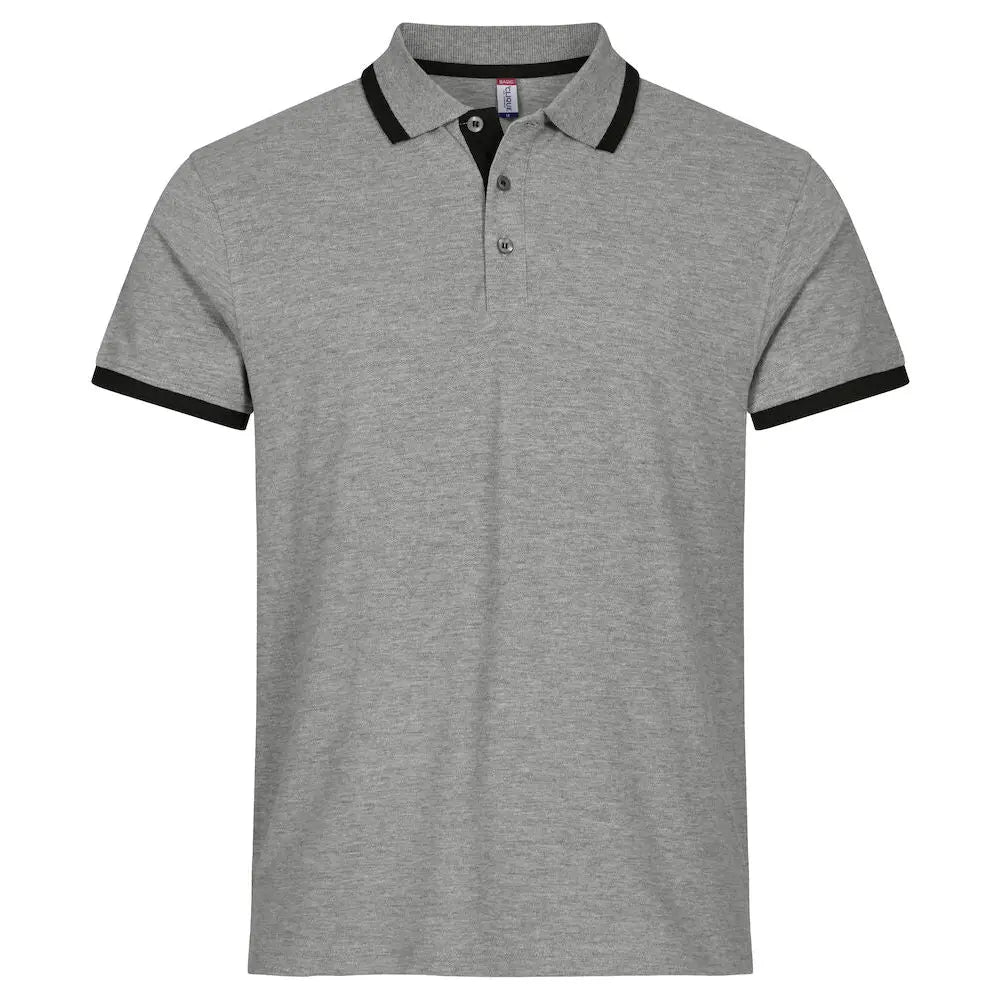 Clique Austin Pikee - Harmaa (Heather Grey) / XS - Yritystekstiilit