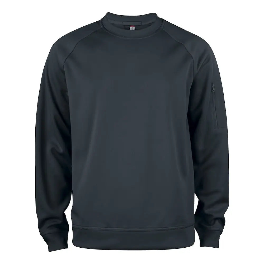 Clique Basic Active Lankavärjätty Collegepaita - Musta / 4XL - Yritystekstiilit