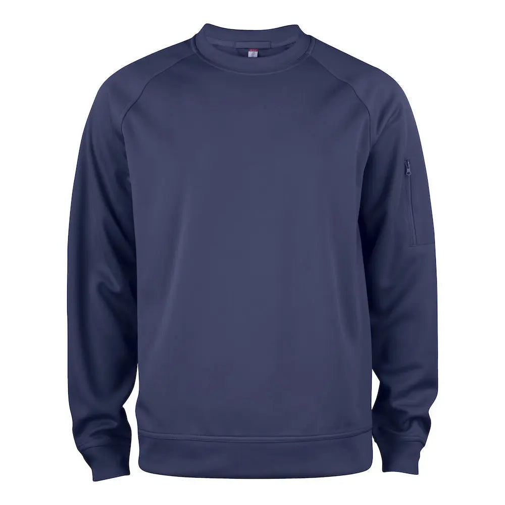 Clique Basic Active Lankavärjätty Collegepaita - Sininen (Dark Blue) / 4XL - Yritystekstiilit