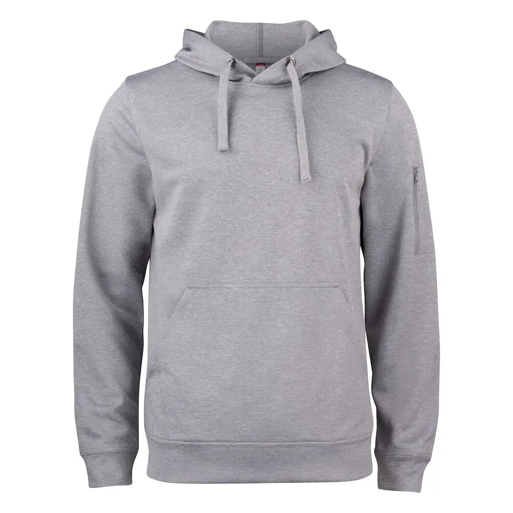 Clique Basic Active Lankavärjätty Huppari - Harmaa (Heather Grey) / 4XL - Yritystekstiilit