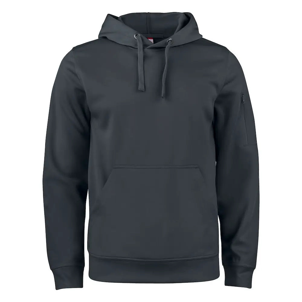 Clique Basic Active Lankavärjätty Huppari - Musta / 4XL - Yritystekstiilit