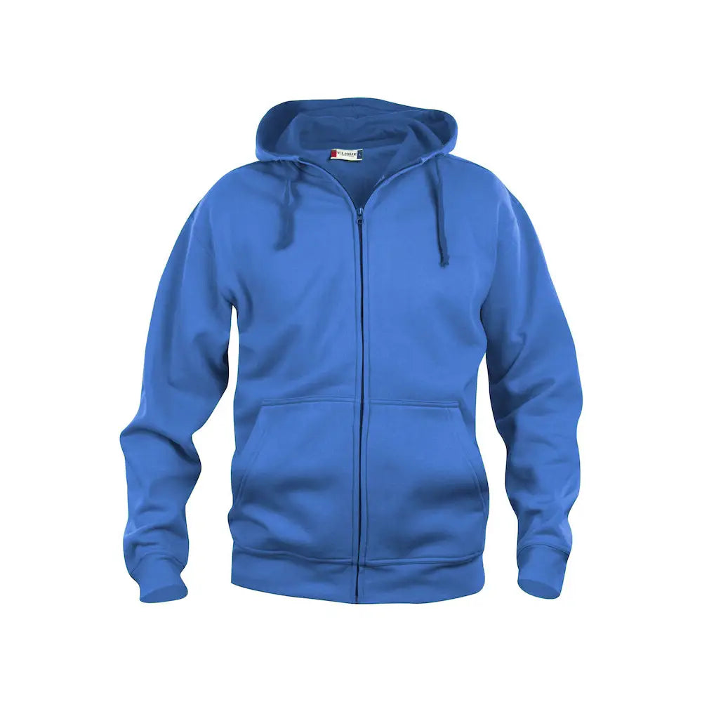 Clique Basic Huppari Vetoketjulla - Sininen (Royal Blue) / 4XL - Yritystekstiilit