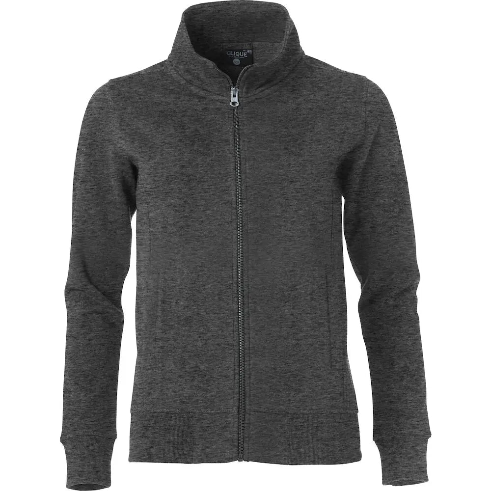 Clique Classic Cardigan Naisten Collegetakki - Harmaa (Heather Anthracite Grey) / XS - Yritystekstiilit