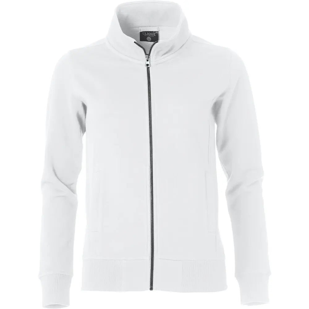 Clique Classic Cardigan Naisten Collegetakki - Valkoinen / XS - Yritystekstiilit