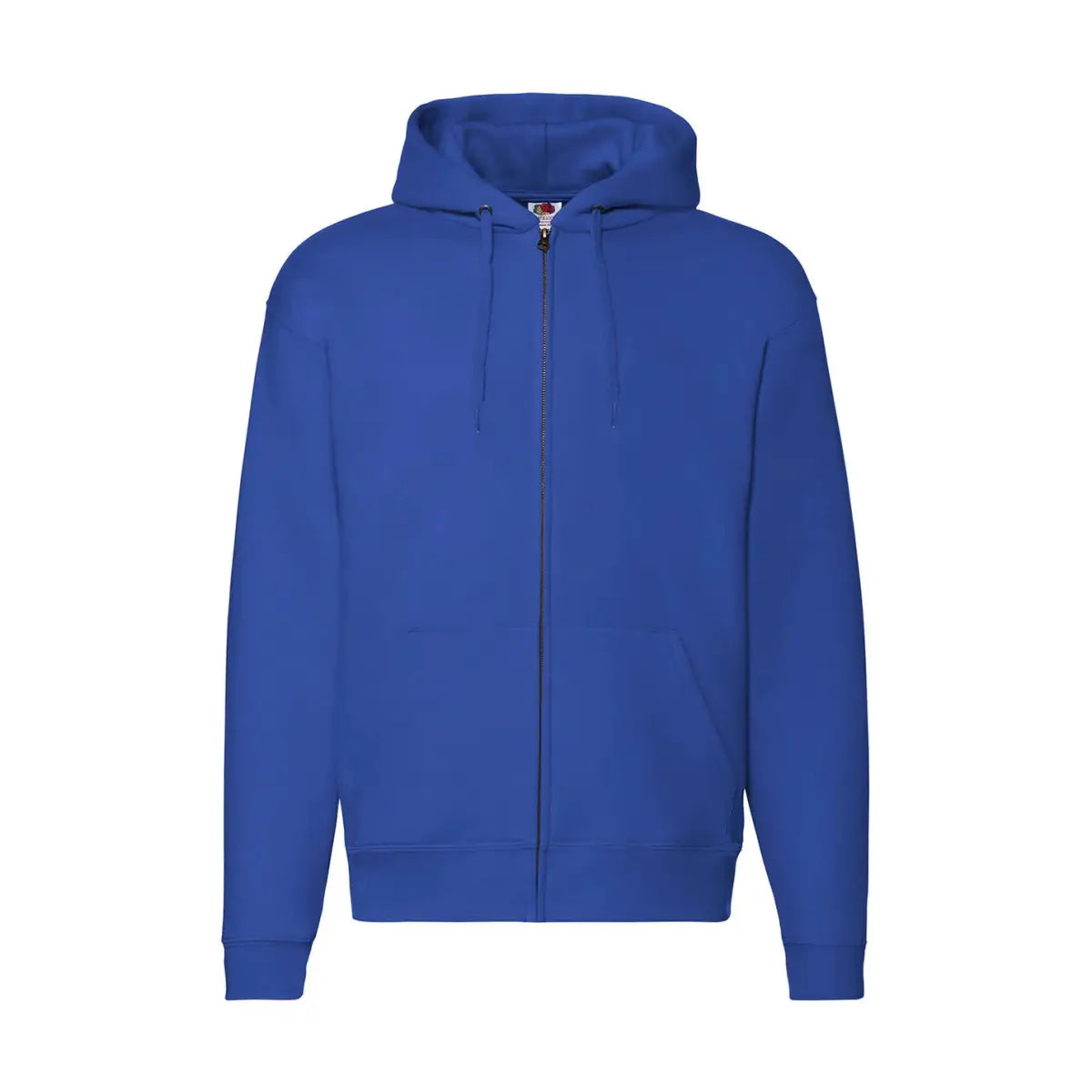 Fruit of the Loom Laadukas Vetoketjuhuppari - Sininen (Royal Blue) / S - Yritystekstiilit