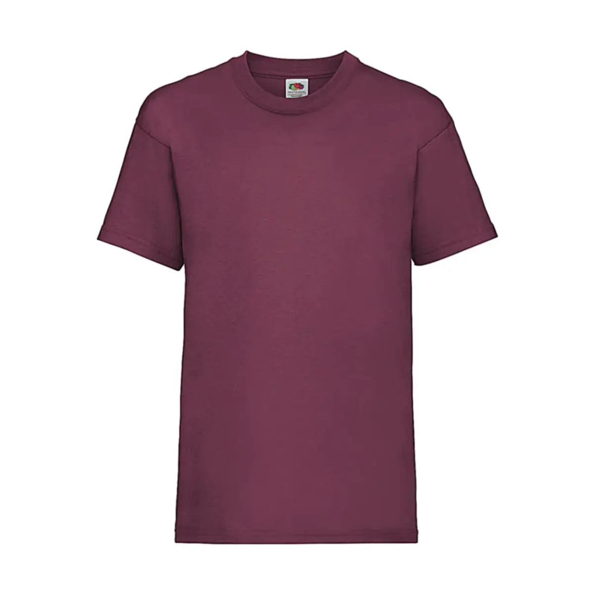 Fruit of the Loom Lasten Laadukas T-Paita - Punainen (Burgundy) / 104 (3-4) - Yritystekstiilit