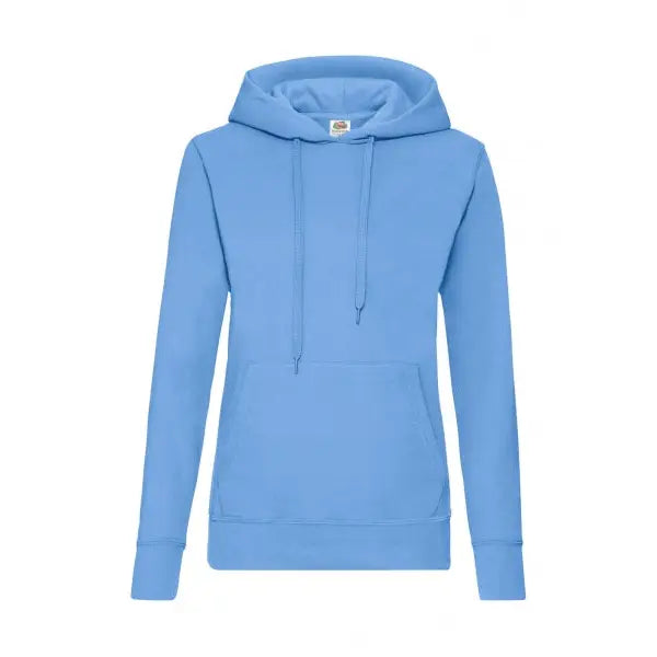 Fruit of the Loom Naisten Huppari Classic - Sininen (Sky Blue) / XS - Yritystekstiilit