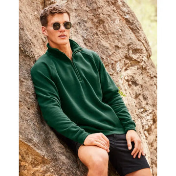 Fruit of the Loom Premium Zip Neck College - Yritystekstiilit