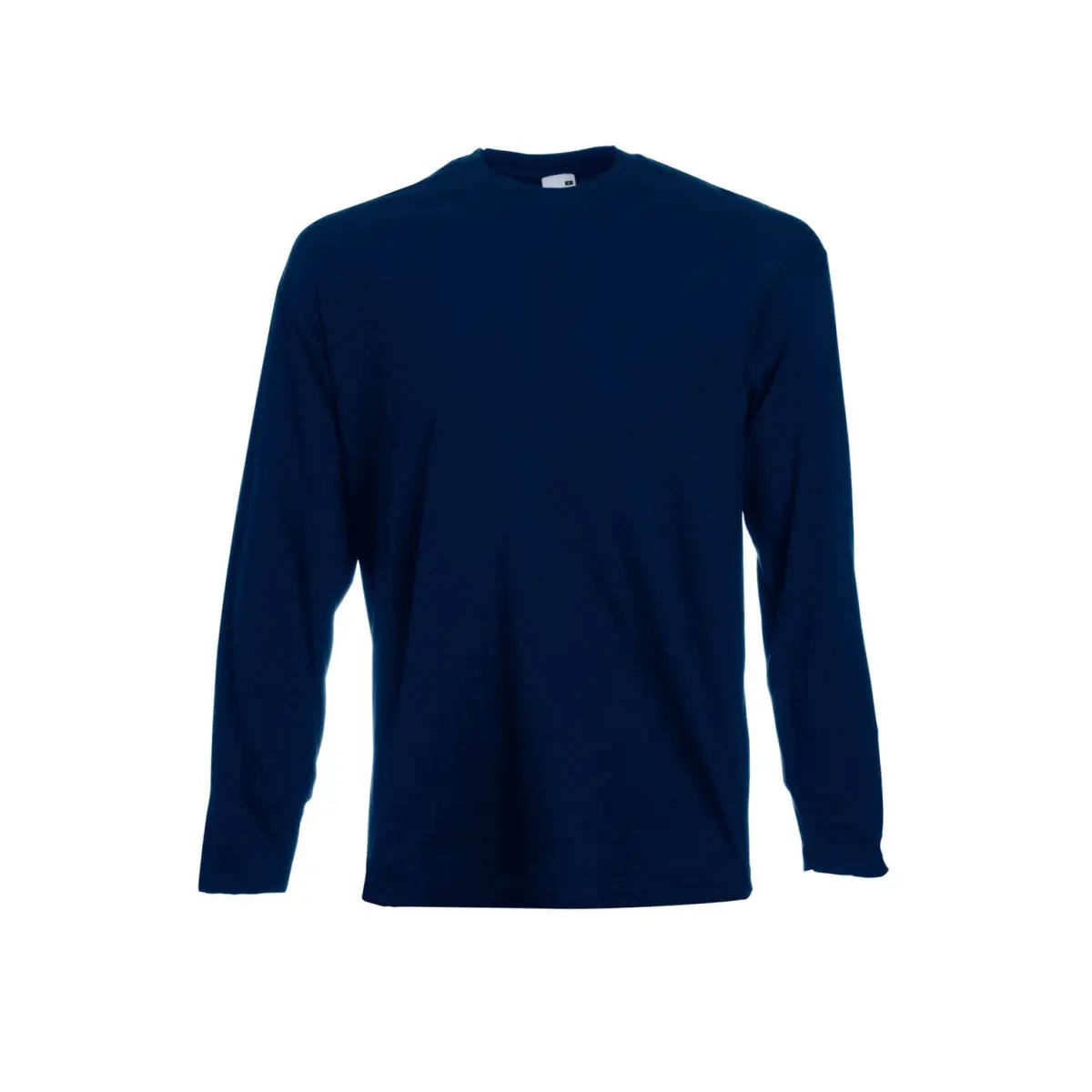 Fruit of the Loom Valueweight Pitkähihainen T Paita - Sininen (Deep Navy) / S - Yritystekstiilit