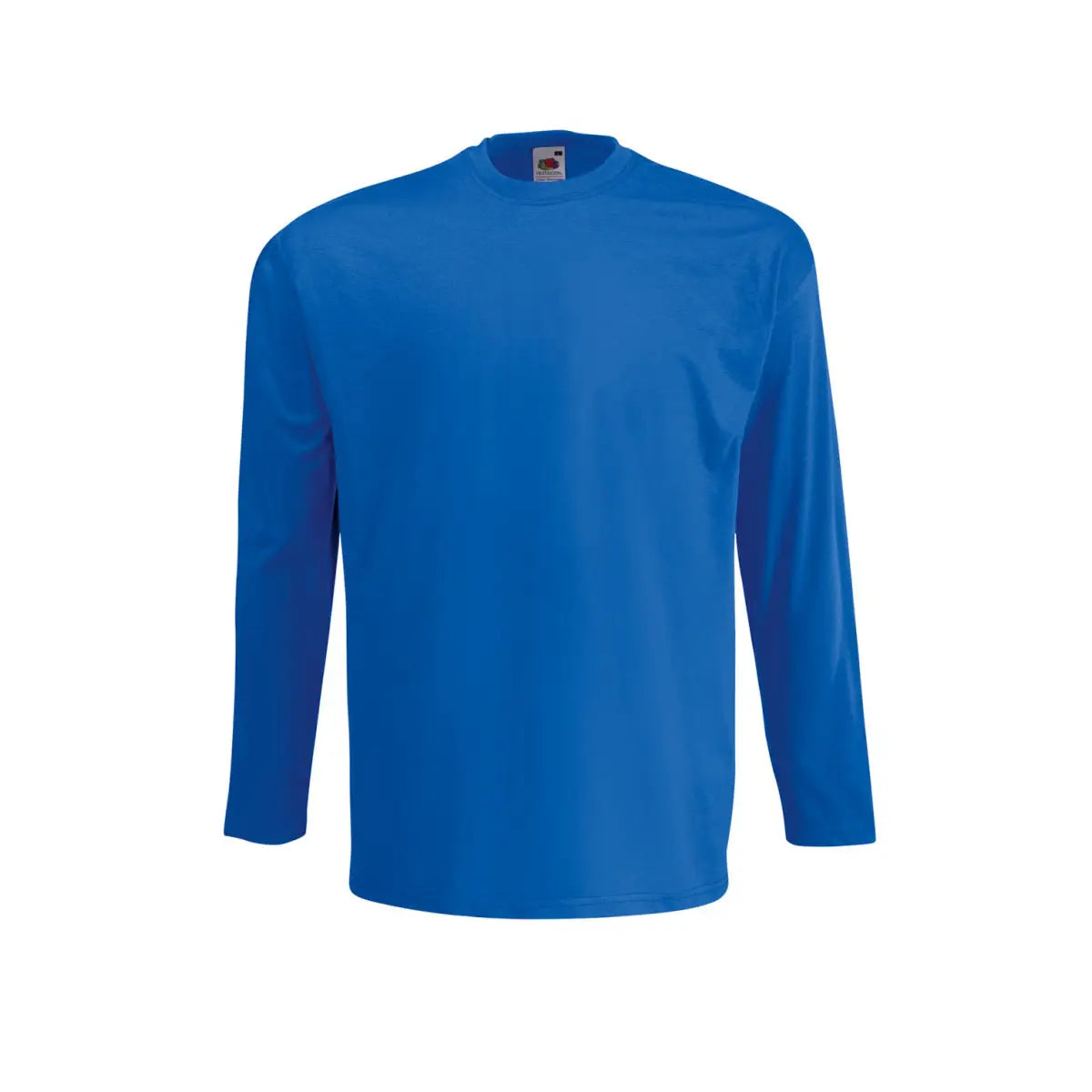 Fruit of the Loom Valueweight Pitkähihainen T Paita - Sininen (Royal Blue) / S - Yritystekstiilit