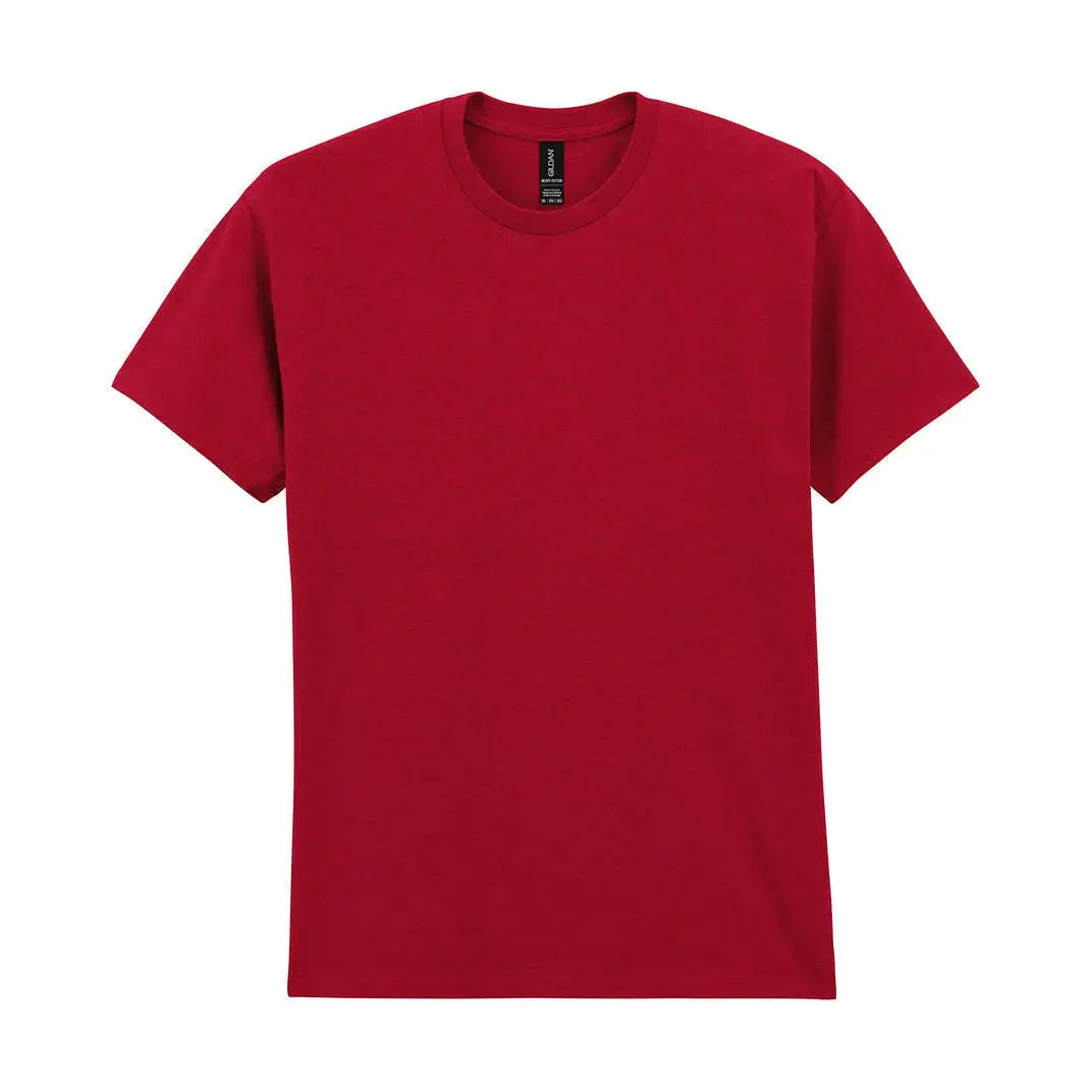 Gildan Heavy Cotton Puuvillainen T-Paita - Punainen (Antique Cherry Red) / S - Työpaidat