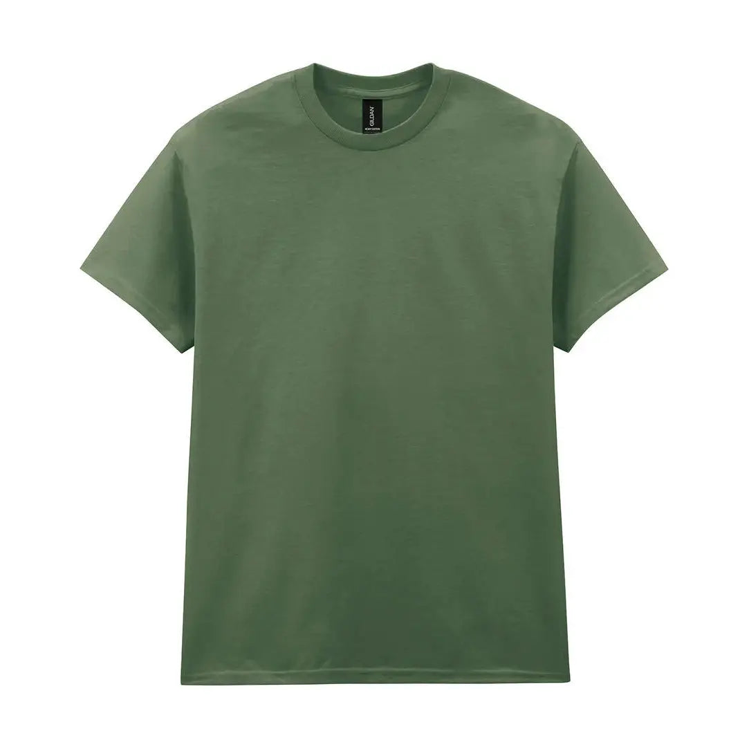 Gildan Heavy Cotton Puuvillainen T-Paita - Vihreä (Military Green) / S - Työpaidat