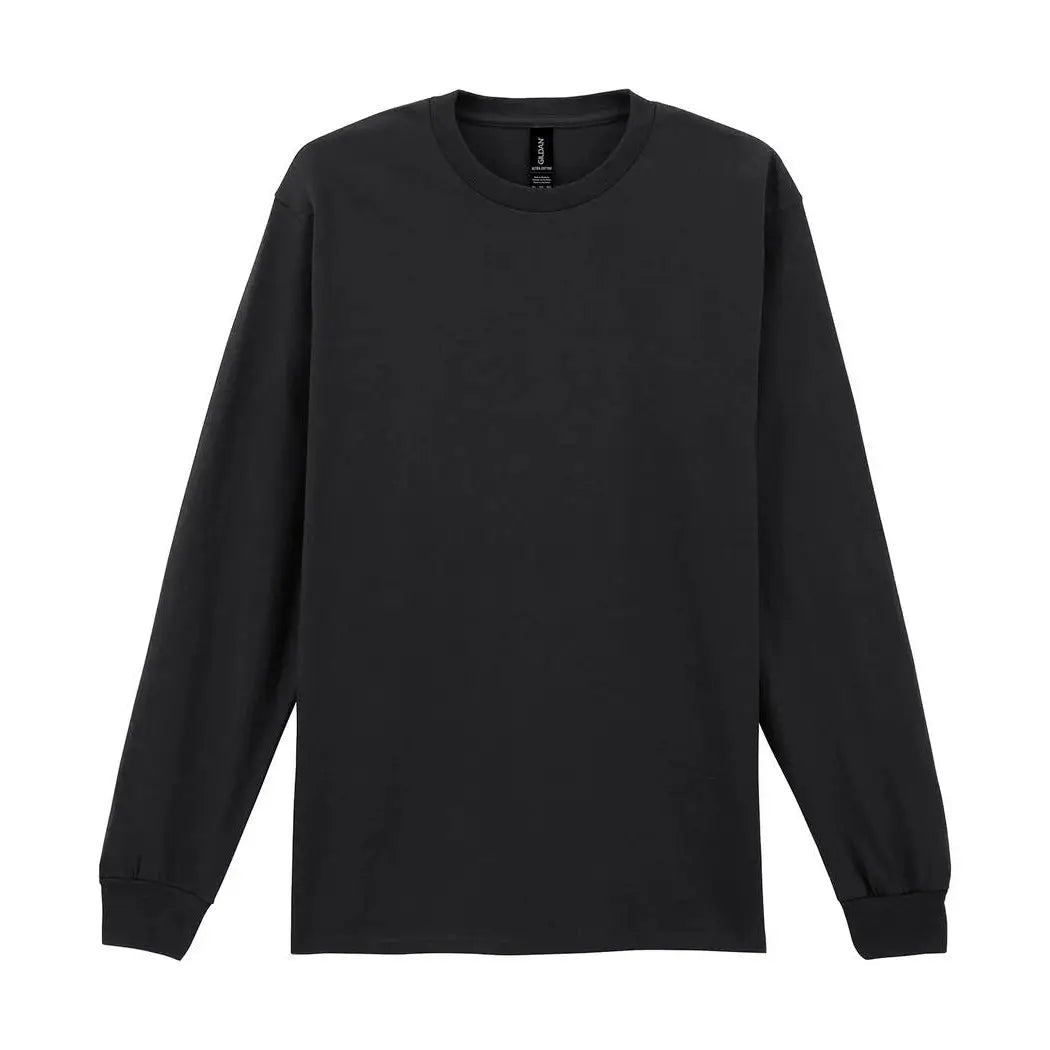 Gildan Ultra Cotton Pitkähihainen T-Paita - Musta / S - Yritystekstiilit