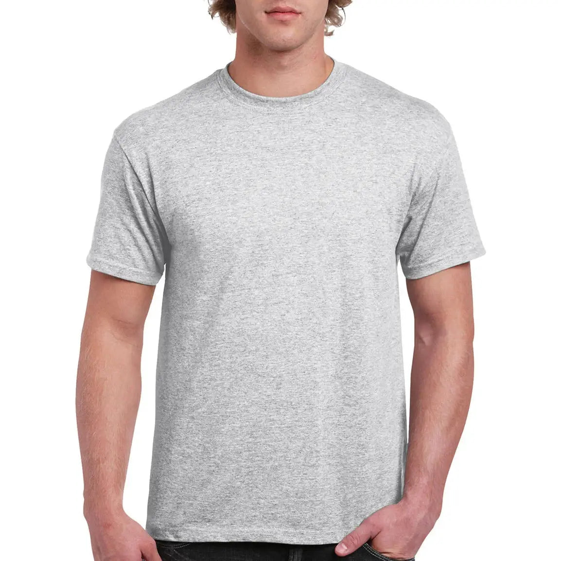 Gildan Ultra Cotton T-Paita - Harmaa (Ash Grey) / S - Yritystekstiilit