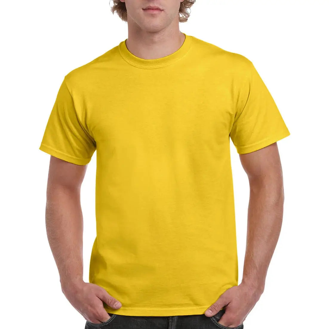 Gildan Ultra Cotton T-Paita - Keltainen (Daisy) / S - Yritystekstiilit