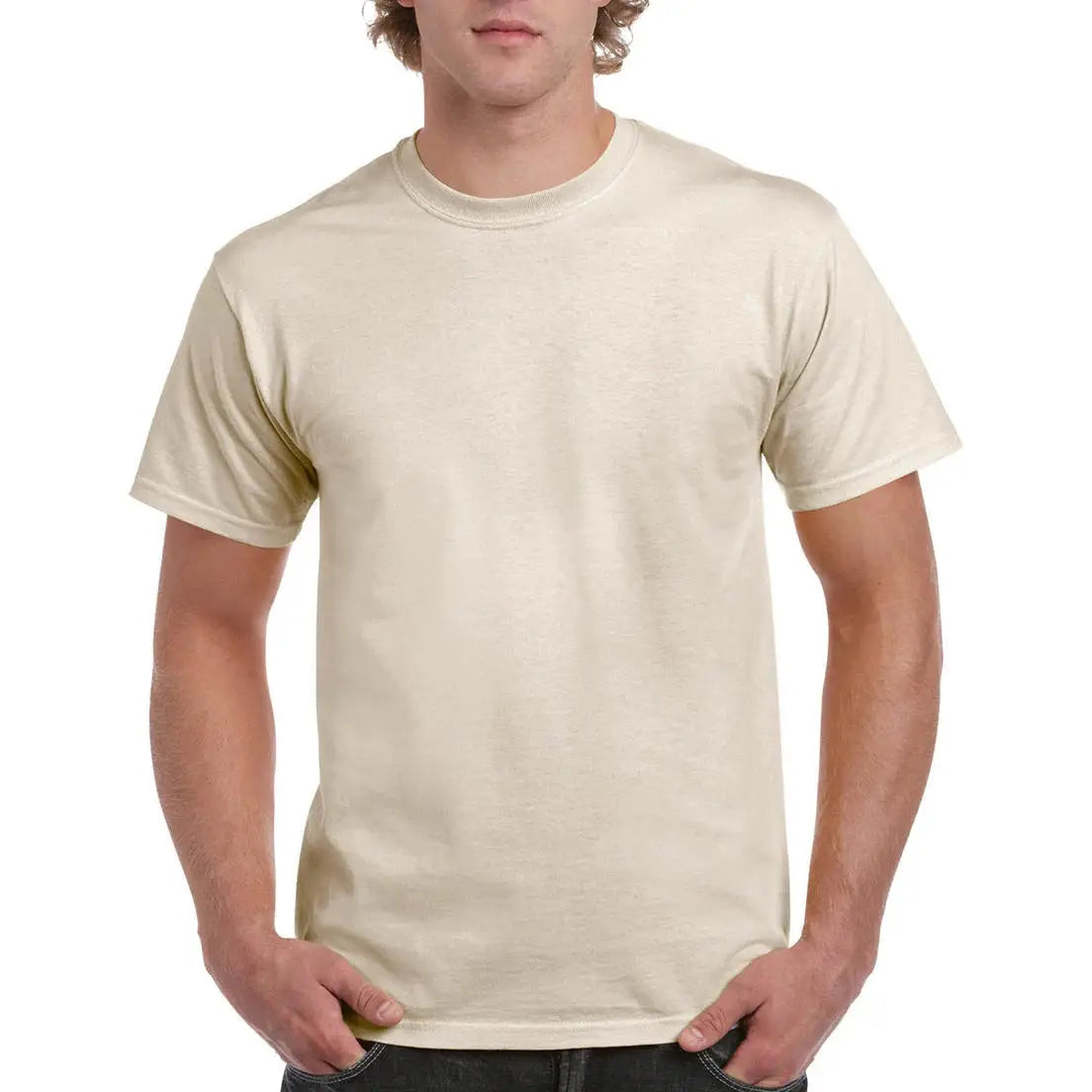 Gildan Ultra Cotton T-Paita - Natural / S - Yritystekstiilit