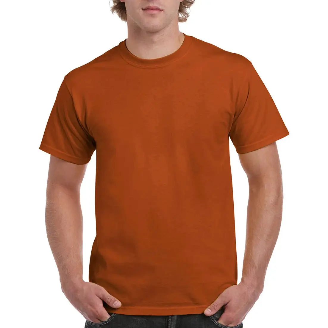 Gildan Ultra Cotton T-Paita - Oranssi (Texas Orange) / S - Yritystekstiilit
