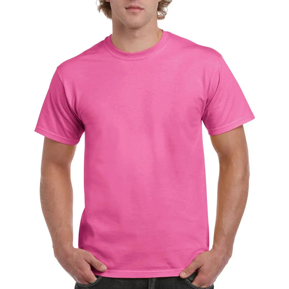 Gildan Ultra Cotton T-Paita - Punainen (Azalea) / S - Yritystekstiilit