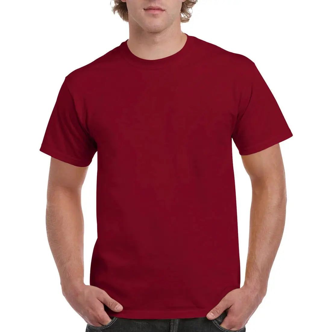 Gildan Ultra Cotton T-Paita - Punainen (Cardinal Red) / S - Yritystekstiilit