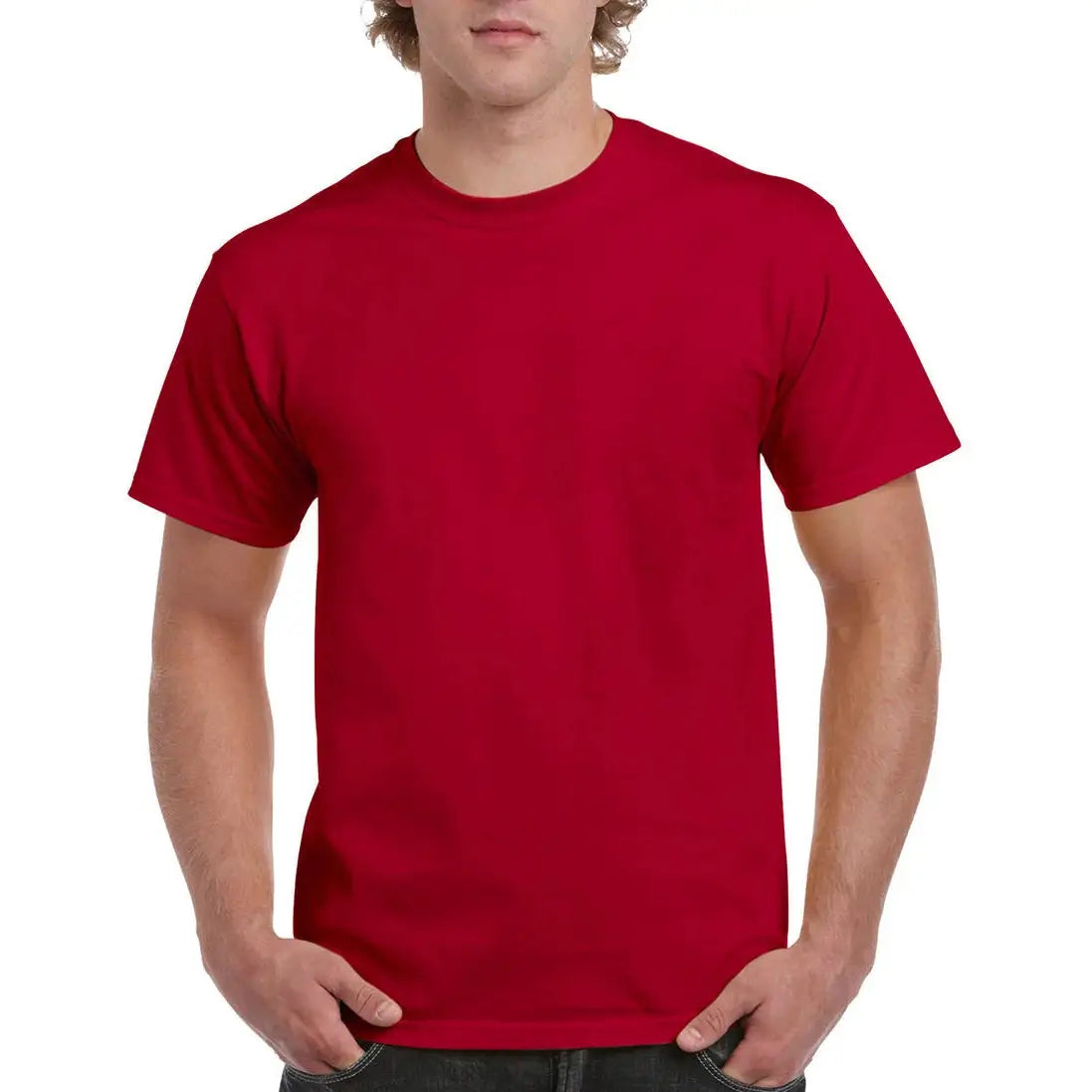 Gildan Ultra Cotton T-Paita - Punainen (Cherry Red) / S - Yritystekstiilit