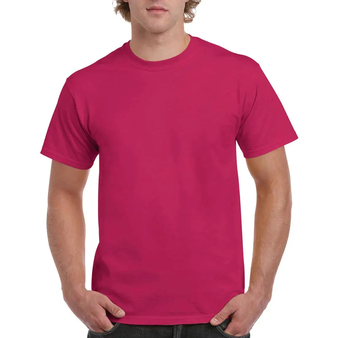 Gildan Ultra Cotton T-Paita - Punainen (Heliconia) / S - Yritystekstiilit