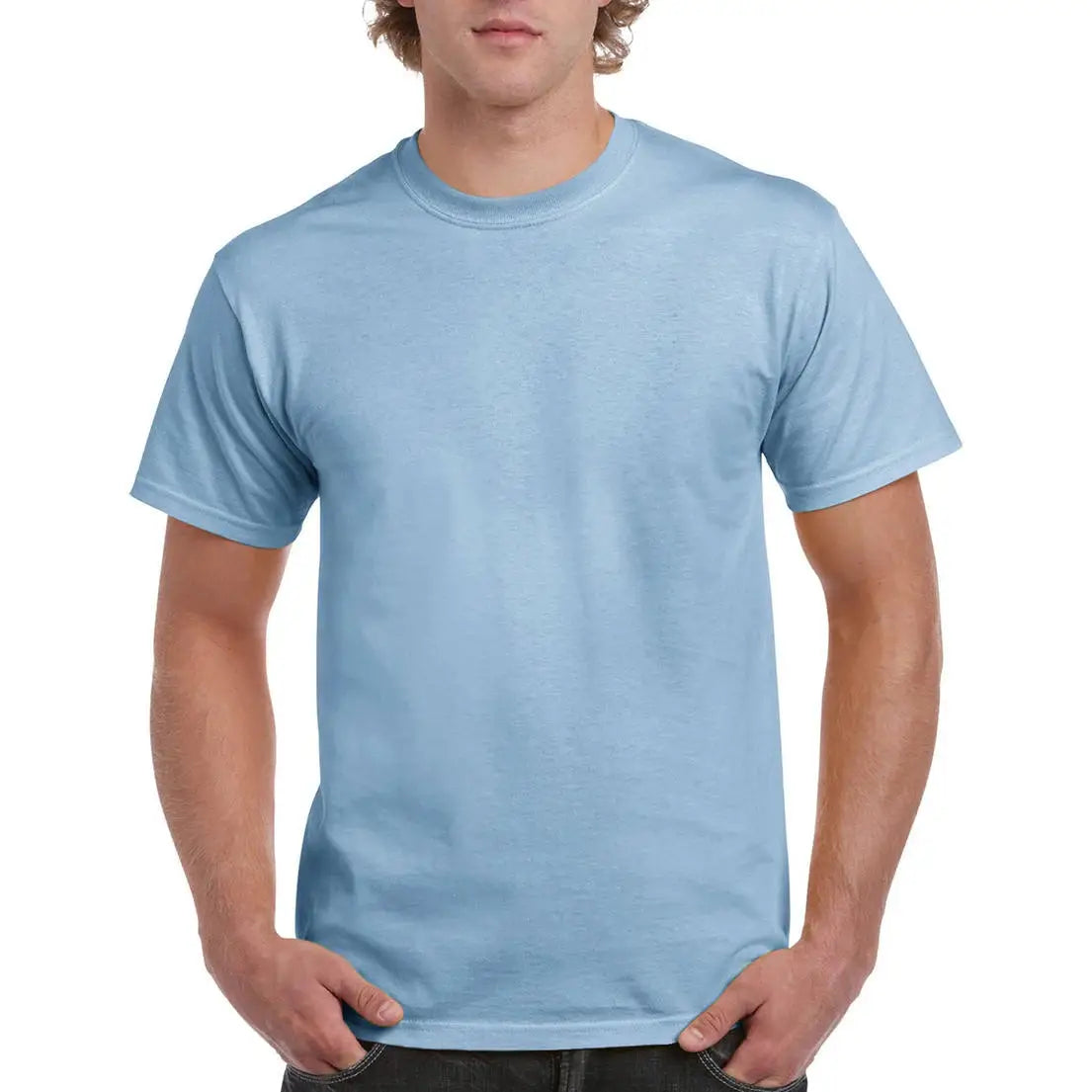 Gildan Ultra Cotton T-Paita - Sininen (Light Blue) / S - Yritystekstiilit