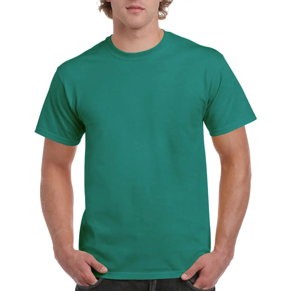 Gildan Ultra Cotton T-Paita - Vihreä (Jade Dome) / S - Yritystekstiilit