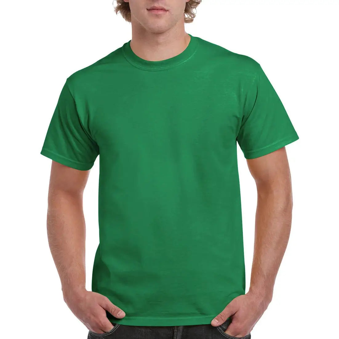 Gildan Ultra Cotton T-Paita - Vihreä (Kelly Green) / S - Yritystekstiilit