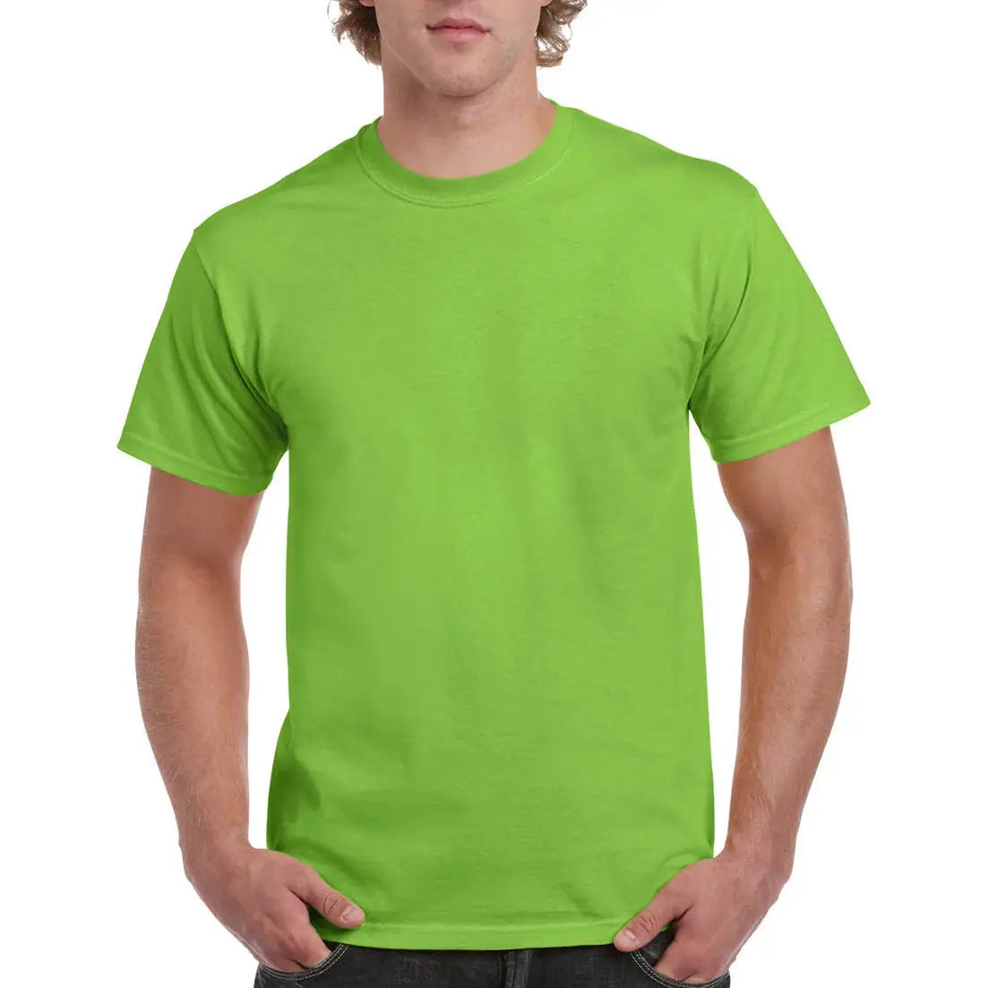 Gildan Ultra Cotton T-Paita - Vihreä (Lime) / S - Yritystekstiilit