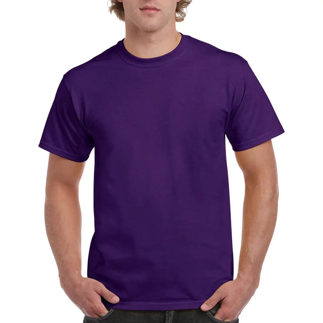 Gildan Ultra Cotton T-Paita - Violetti (Purple) / S - Yritystekstiilit