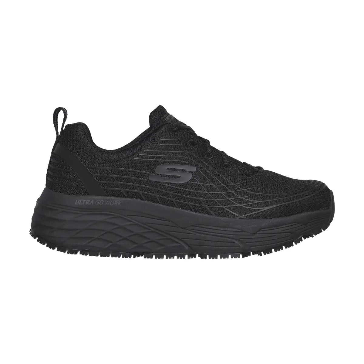 Max Cushioning Work Shoe w - Black