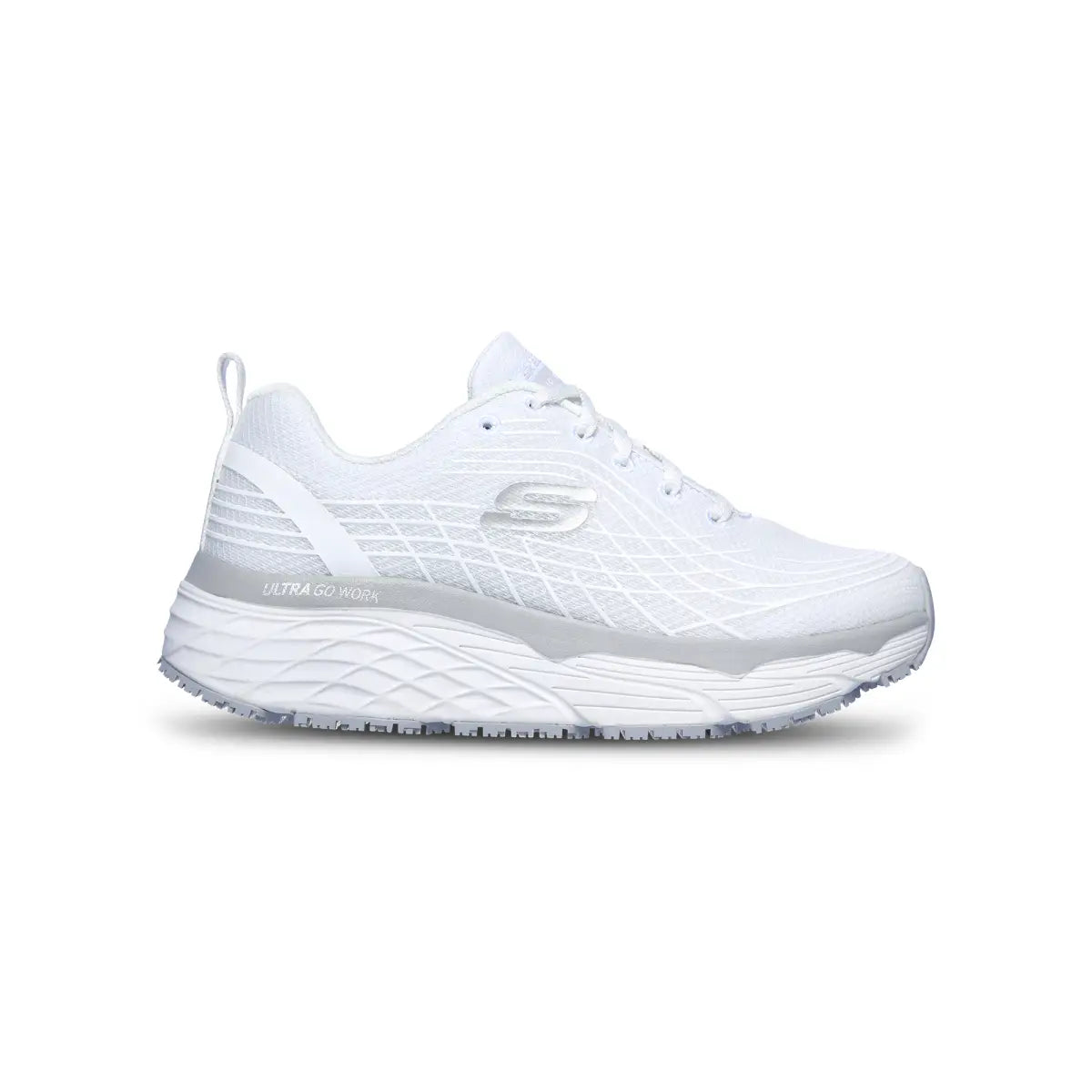 Max Cushioning Work Shoe w - White