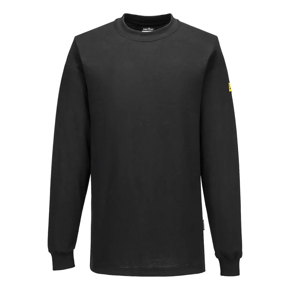 Portwest Antistaattinen ESD pitkähihainen paita AS22 - Musta / 4XL - Työvaatteet