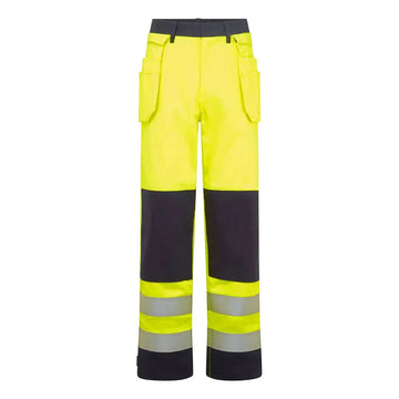 Portwest Bizflame Hi-Vis kontrasti FR housut riipputaskuilla FR440 - L - Työhousut