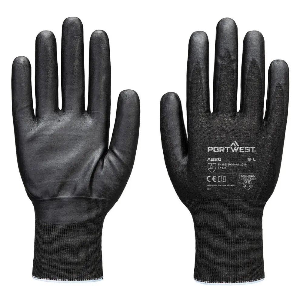 Portwest Cut F21 Nitriilipintainen Tungsten- käsine A9 A680 - L - Viiltosuojakäsineet