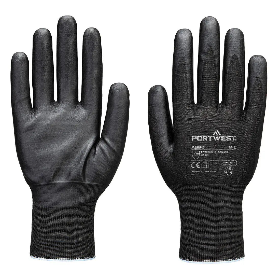 Portwest Cut F21 Nitriilipintainen Tungsten- käsine A9 A680 - L - Viiltosuojakäsineet