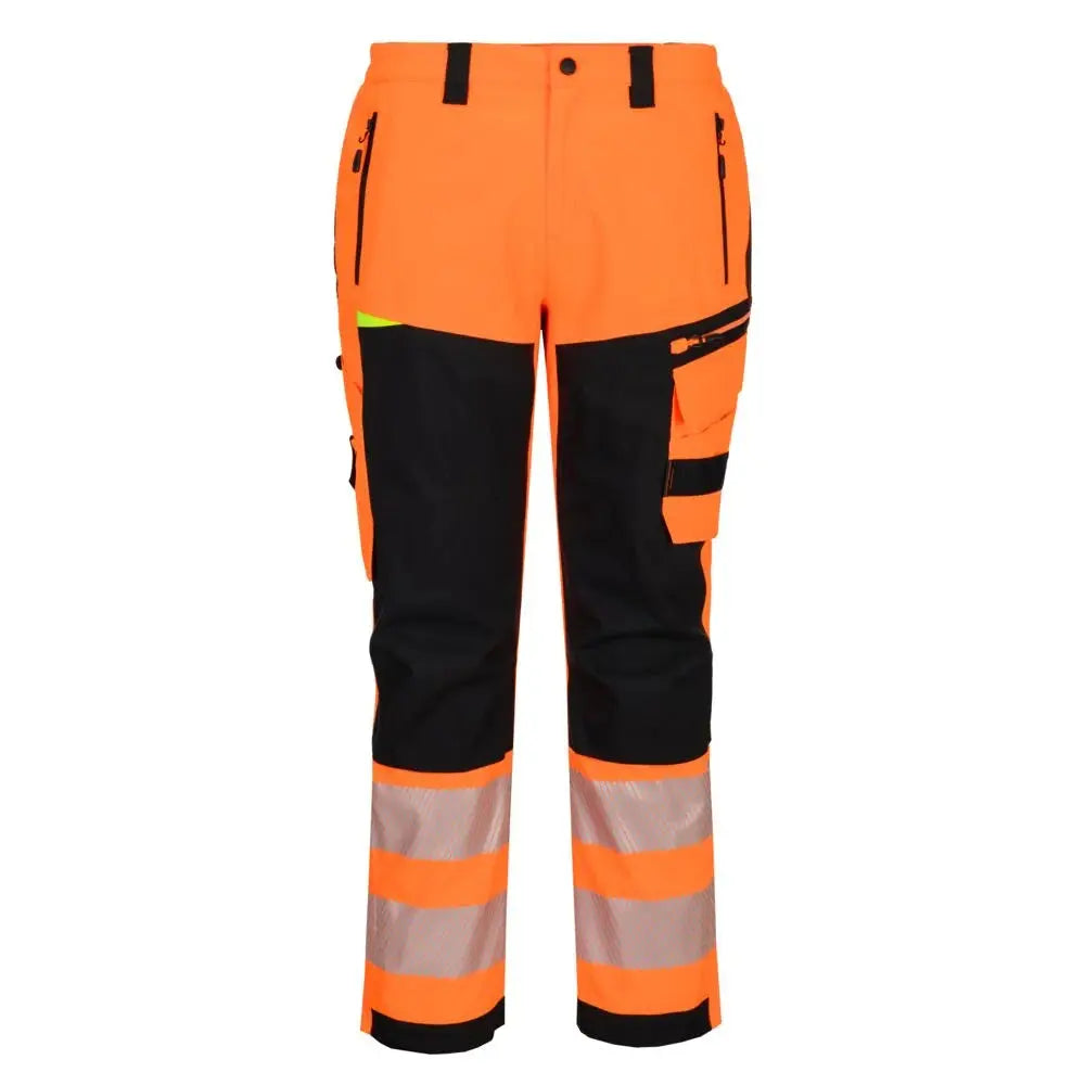 Portwest DX4 Hi-Vis Kuorisadehousut DX448 - Oranssi/Musta / 2XL - Työhousut