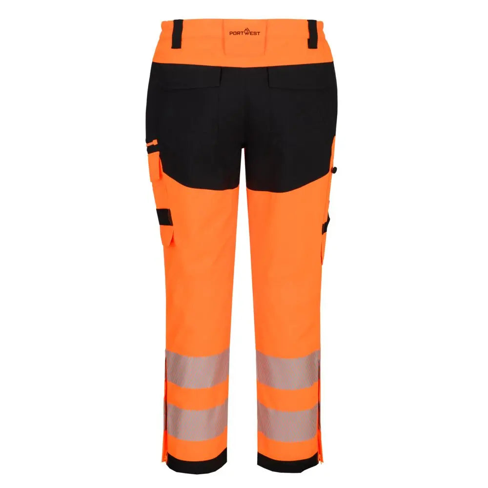 Portwest DX4 Hi-Vis Kuorisadehousut DX448 - Oranssi/Musta / 2XL - Työhousut
