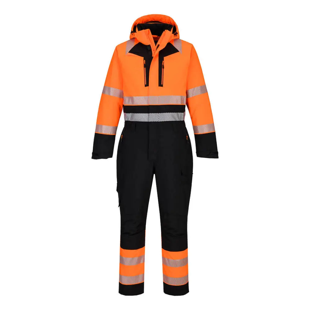 Portwest DX4 Hi-Vis talvihaalari DX438 - Oranssi/Musta / 4XL - Umpihaalarit