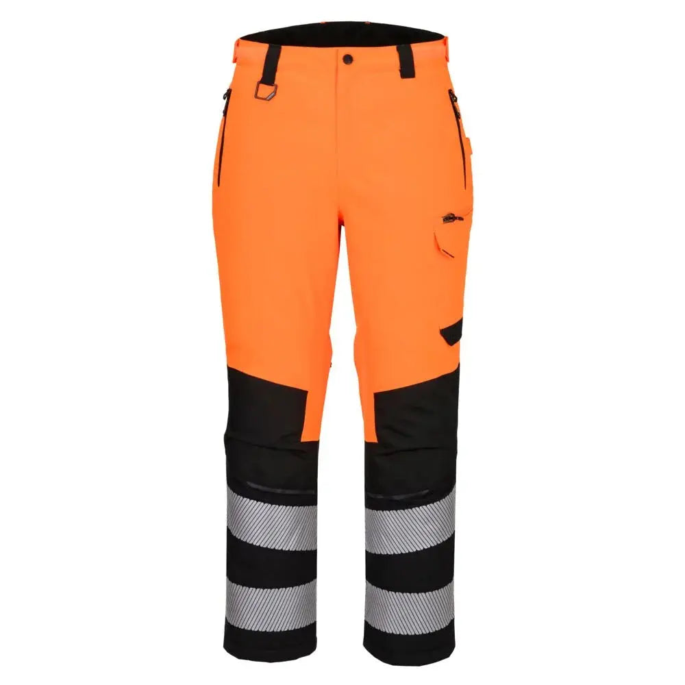 Portwest EV4 Hi-Vis Expedition housut - Oranssi/Musta / L - Työvaatteet