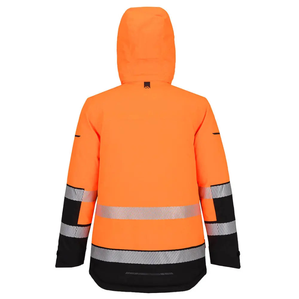 Portwest EV4 Hi-Vis Expedition Parka-takki - Oranssi/Musta / L - Työvaatteet