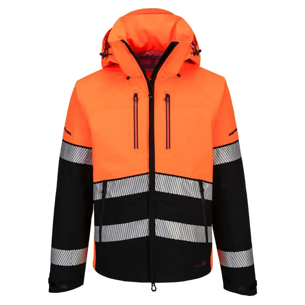 Portwest EV4 Hi-Vis Kuoritakki (3L) - Oranssi/Musta / L - Työvaatteet