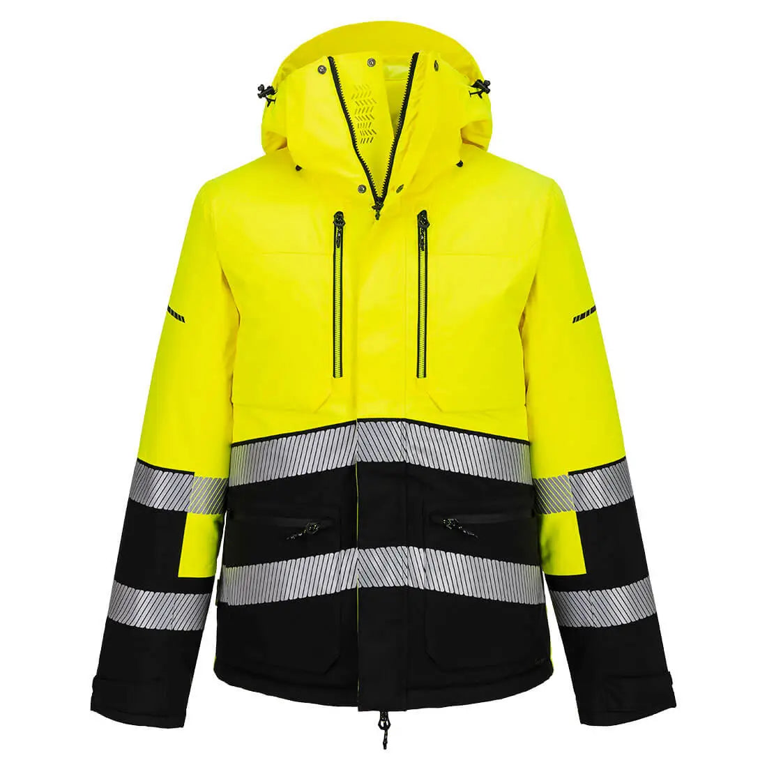 Portwest EV4 Hi-Vis Talvitakki - kelta/ musta / L - Työvaatteet