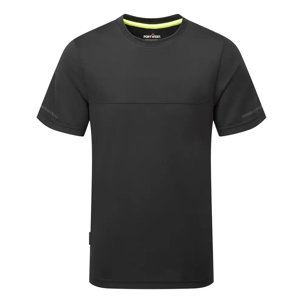 Portwest EV4 Ohut T-paita EV411 - Musta / 4XL - Työvaatteet