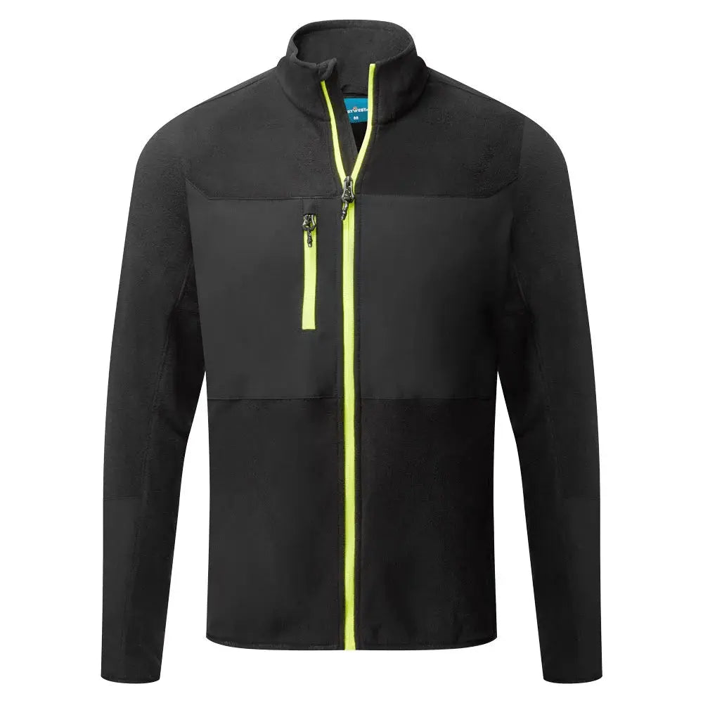Portwest EV4 Stretch fleece-pusero - Musta / 4XL - Työvaatteet