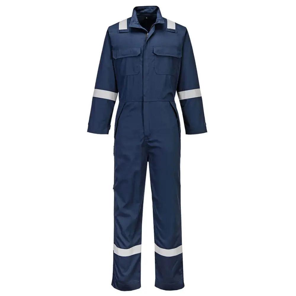 Portwest FR Kemikaalisuojahaalari - Tummansininen / 4XL - Umpihaalarit