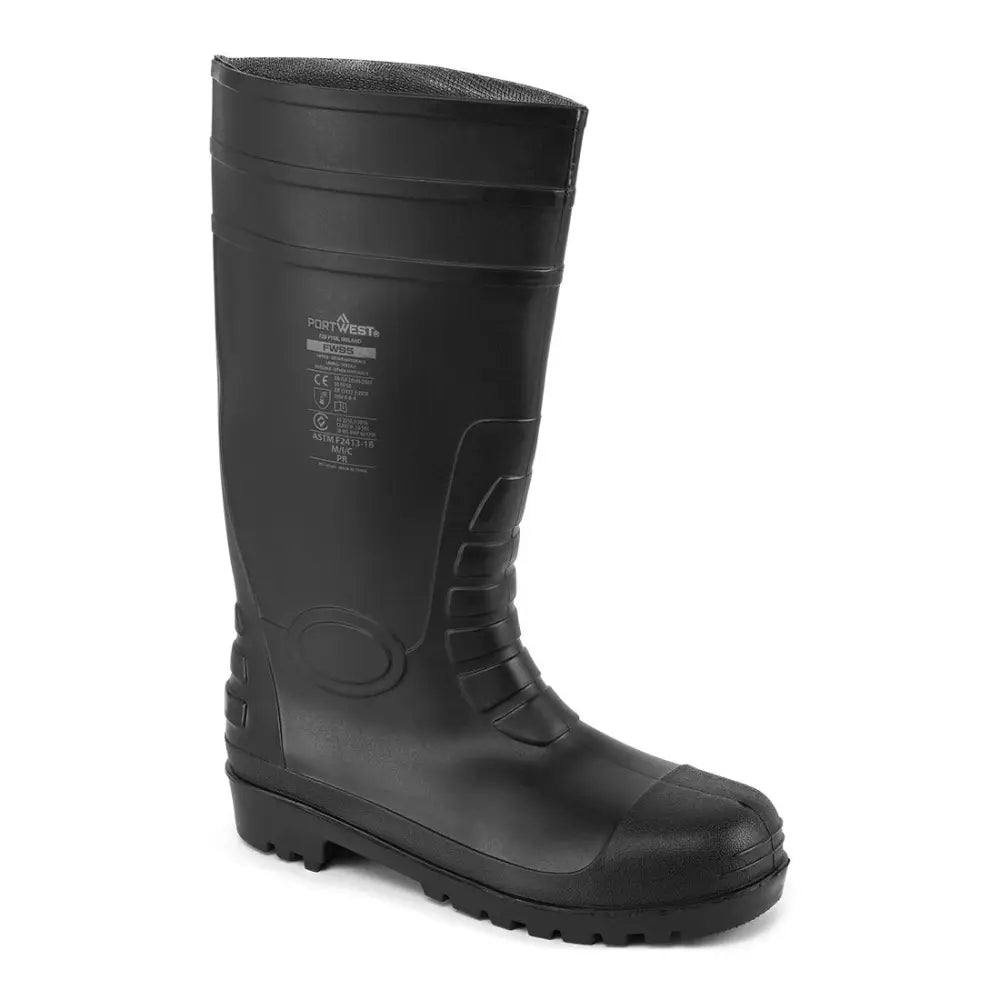 Portwest FW95 Total safety Wellington turvasaapas S5 - Musta / 36 - Työsaappaat