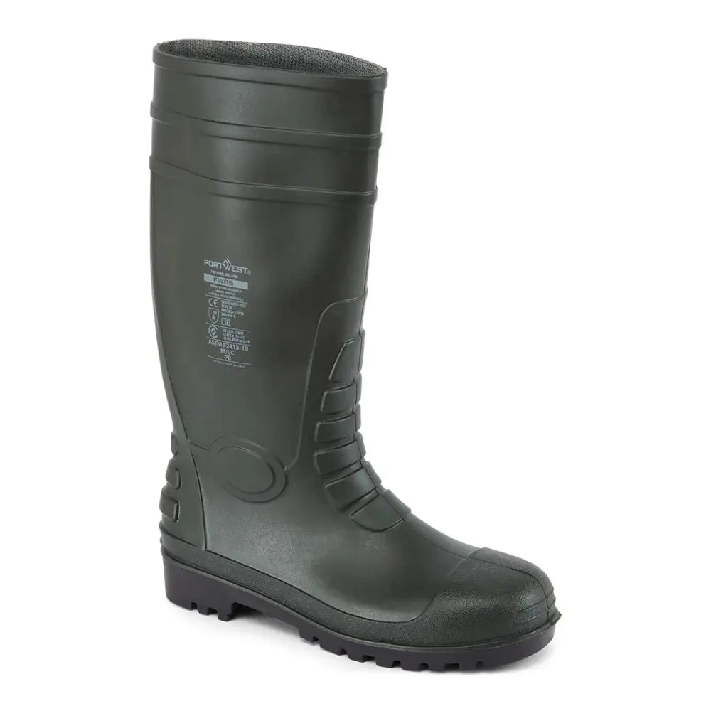 Portwest FW95 Total safety Wellington turvasaapas S5 - Musta / 36 - Työsaappaat