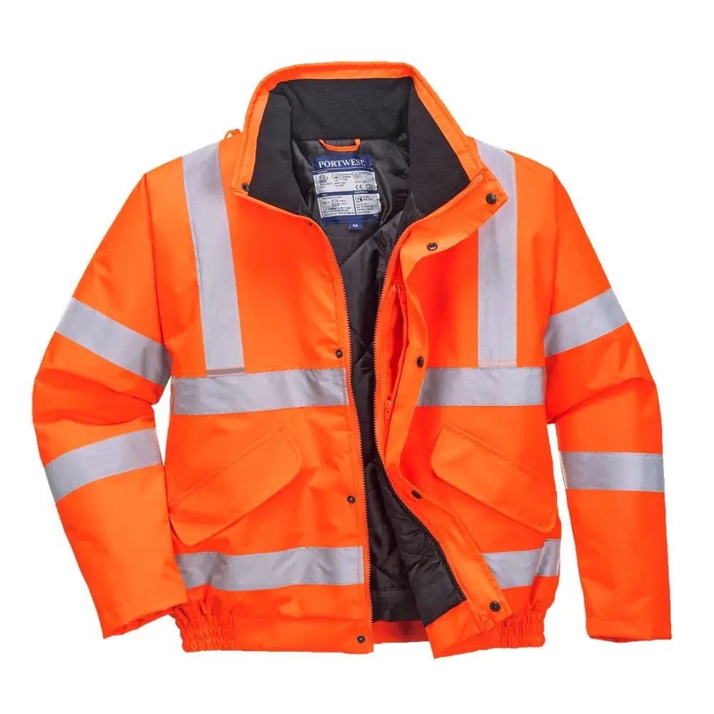 Portwest Hi-Vis Bomber Takki – Luokan 3 Näkyvä Työtakki